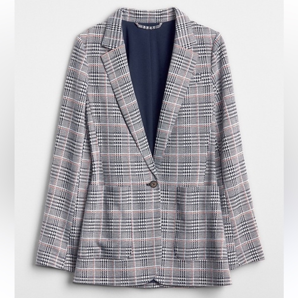 Gap Modern Plaid Blazer